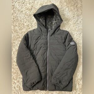 Abercrombie Kids Charcoal Fleece-Lined Jacket